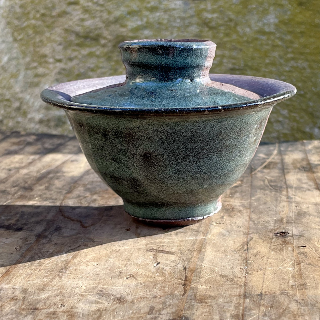 Cookie-Dipped Gaiwan—Ocean Green, 87ml