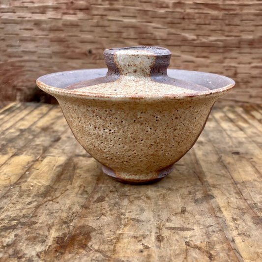 Cookie-Dipped Gaiwan—Sandstone, 125ml