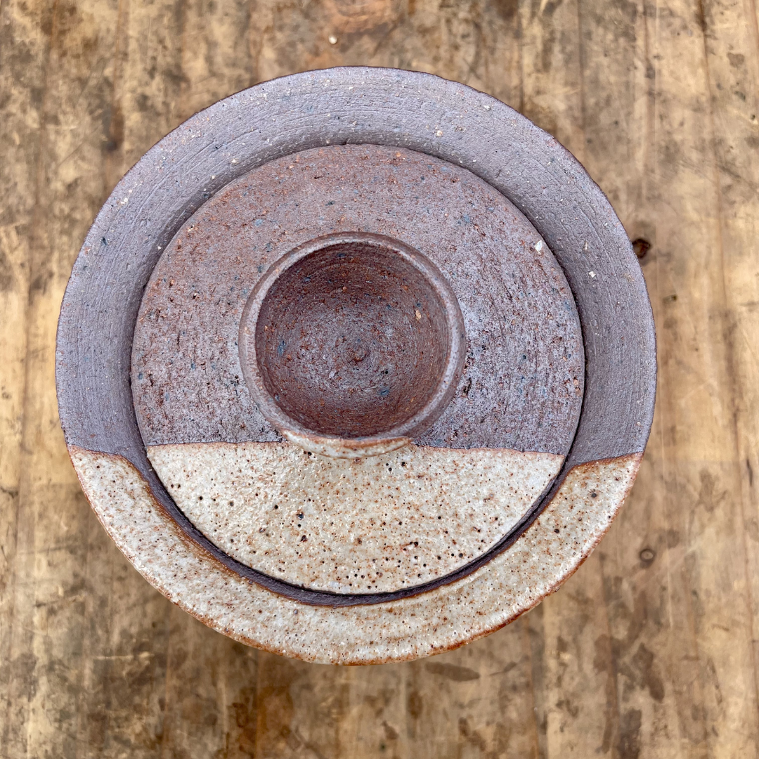 Cookie-Dipped Gaiwan—Sandstone, 125ml